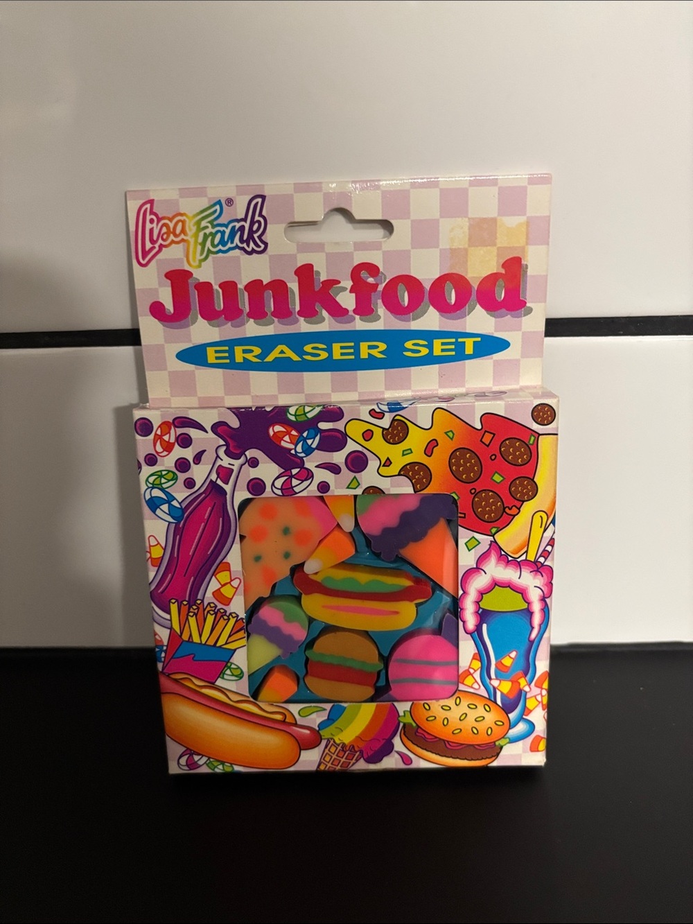 Vintage Authentic 90’s Lisa
Frank Junkfood Eraser Set
NWT